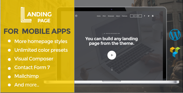LangingPage-移动应用WordPress主题
