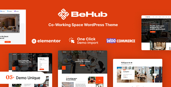 BeHub |共享办公空间WordPress主题