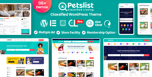 Petslist–宠物列表WordPress主题