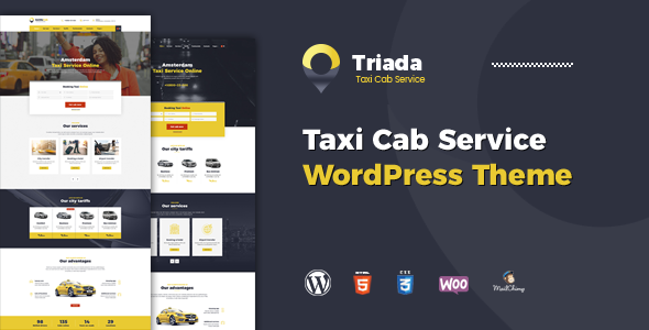 Triada-出租车服务公司WordPress主题