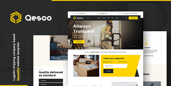 Qesco |物流运输公司WordPress主题