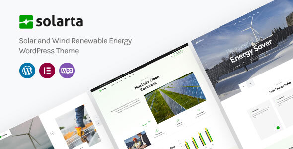 Solarta |太阳能和可再生能源WordPress主题+RTL