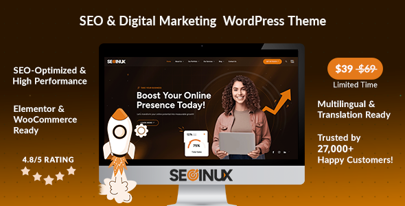 SEOINUX-搜索引擎优化和数字营销机构WordPress主题
