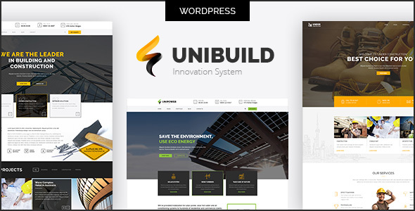 工厂、工业、建筑WordPress主题-Unibuild