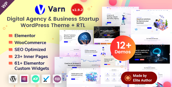 Varn-搜索引擎优化和IT营销机构组合WordPress主题