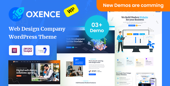 Oxence-网页设计机构Elementor WordPress主题