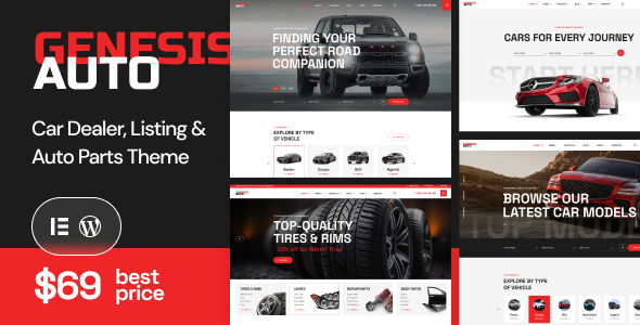 GenesisAuto-汽车经销商和反应列表WordPress主题