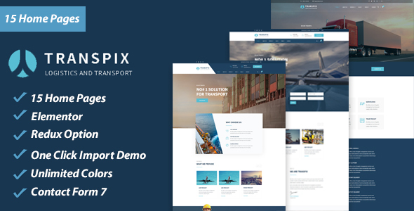 Transpix-物流仓库WordPress主题