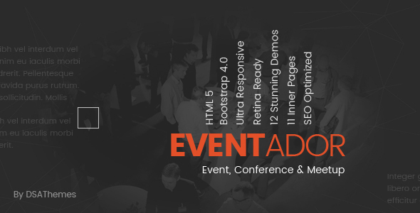 EventAdor活动会议营销WordPress主题