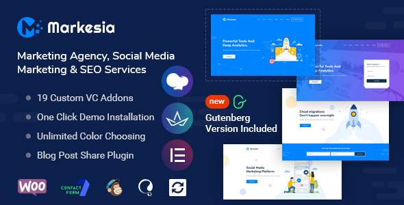 Markesia-数字营销机构和SEO WordPress主题