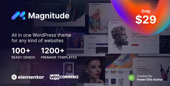 Magnitude–多用途Elementor网站和电子商务构建器WordPress主题