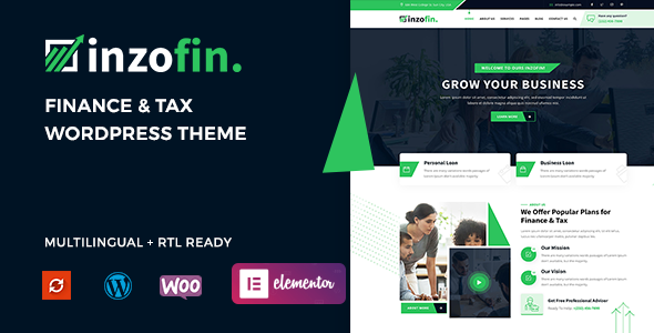 Inzofin–财务与税务WordPress主题