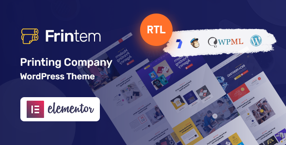Frintem-印刷公司WordPress主题+RTL