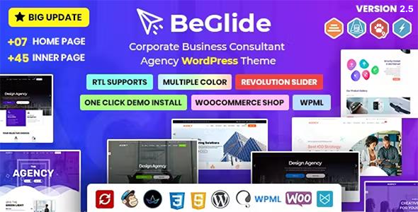 BeGlide：企业商务顾问机构WordPress主题