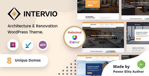 Intervio-室内与建筑WordPress主题+RTL
