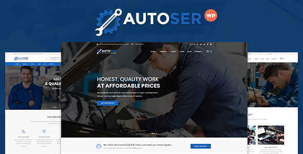 Autoser-汽车维修和汽车服务WordPress主题