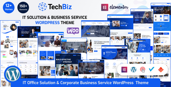 Techbiz-IT解决方案和商业咨询服务WordPress主题