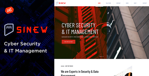 Sinew-网络安全和IT管理WordPress主题