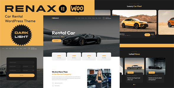 Renax-租车Elementor WordPress主题