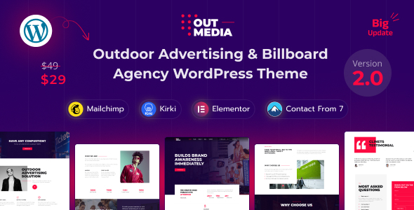 Outmedia-户外广告和广告牌代理WordPress主题