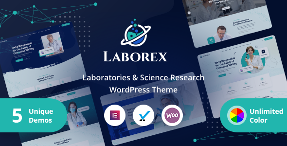 Laborex–实验室与研究WordPress主题
