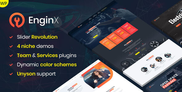 EnginX–汽车维修服务WordPress主题