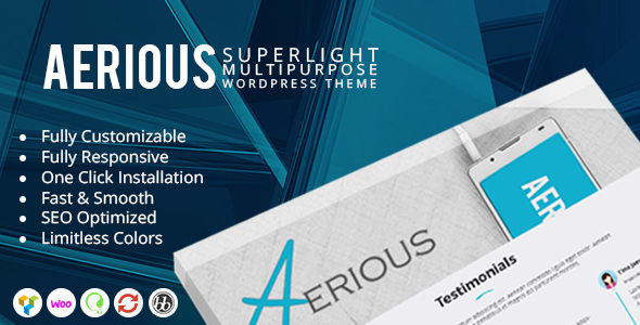 Aerious-超轻多用途WordPress主题