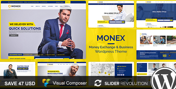 Monex-货币兑换和金融业务WordPress主题