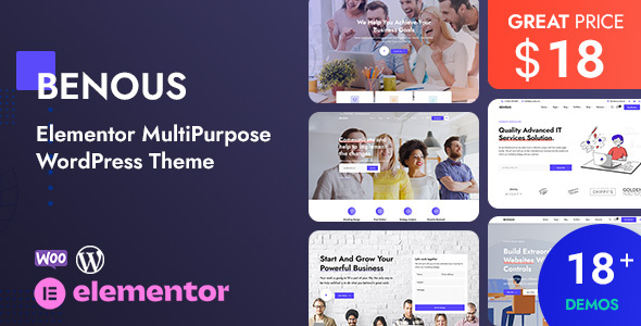 Benous-Elementor多用途WordPress主题