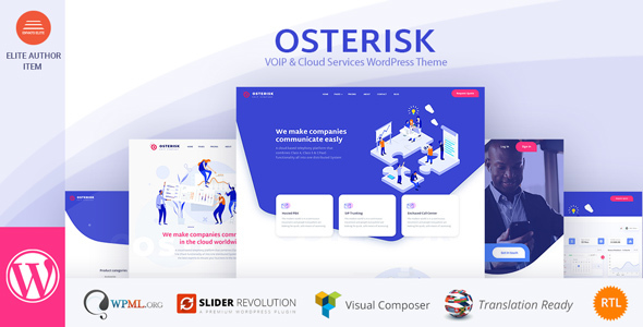 Osterisk：VOIP和云服务WordPress主题