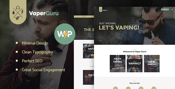 VaperGuru-电子烟吸烟和香烟商店WordPress主题