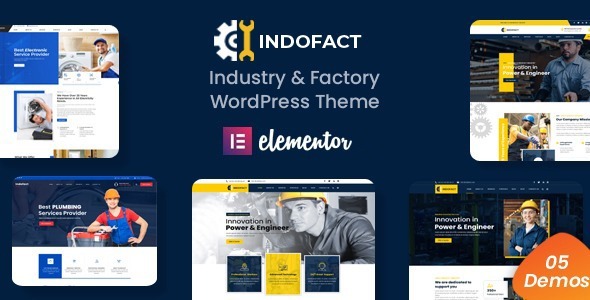 Indofact-工业和工厂WordPress主题