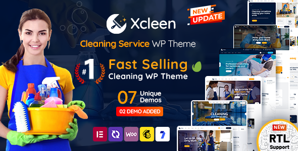 Xcleen-清洁服务WordPress主题