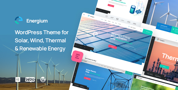 Energium |替代能源和可再生能源WordPress主题
