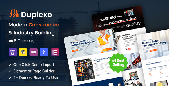 Duplexo–建筑装修WordPress主题+RTL