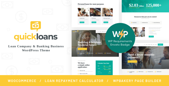 QuickLoans |贷款公司和银行业务WordPress主题