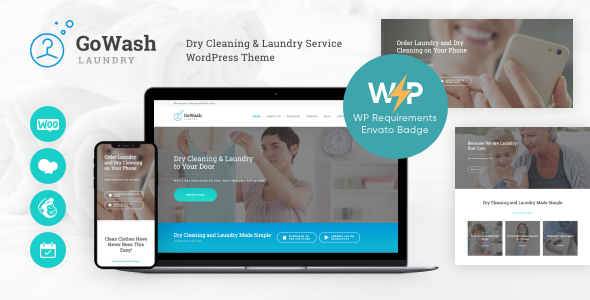 GoWash |干洗和洗衣服务WordPress主题