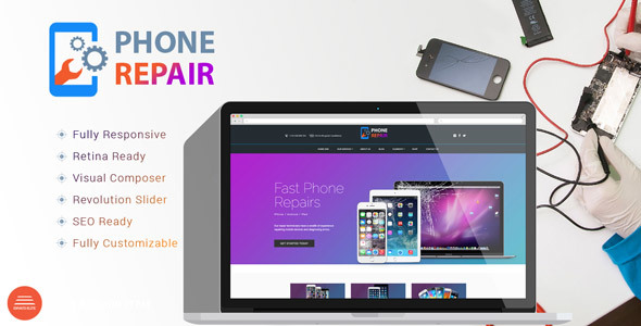 PhoneRepair-移动设备商店WordPress主题