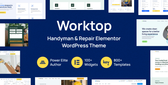 Worktop-勤杂工和维修元素WordPress主题