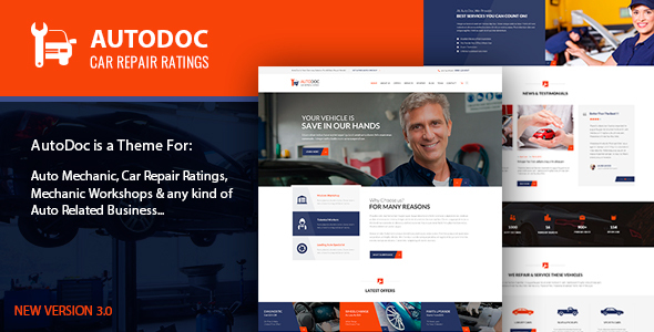 Autodoc-汽车维修WordPress主题