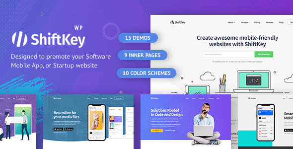 Shiftkey-企业数字SEO营销登录页面WordPress主题