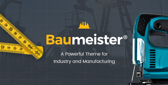 Baumeister-工业和制造业的WordPress主题