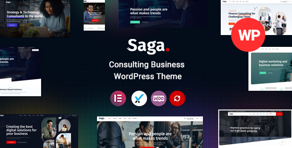 Saga-商务咨询WordPress主题