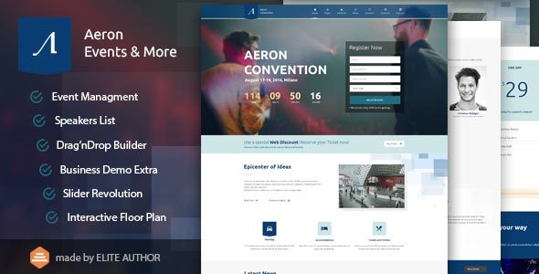 活动、会议、大会等-Aeron WordPress主题