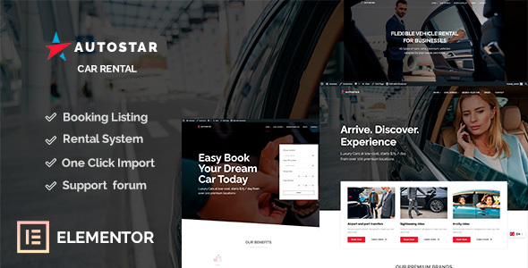 Autostar-租车WordPress主题