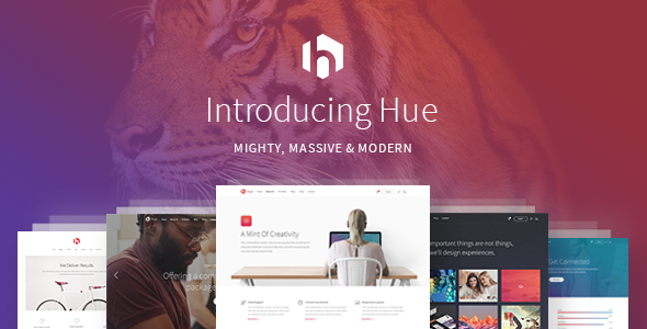 Hue-启动登录页面WordPress主题