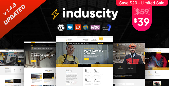 Induscity-工厂和制造WordPress主题