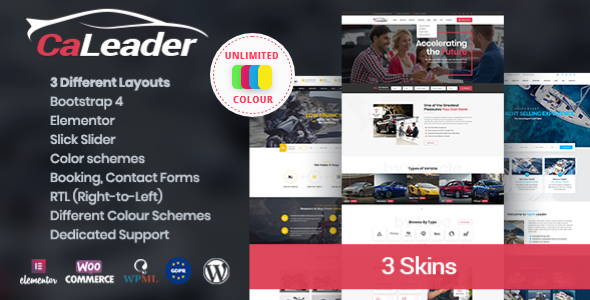 CaLeader-汽车经销商WordPress主题