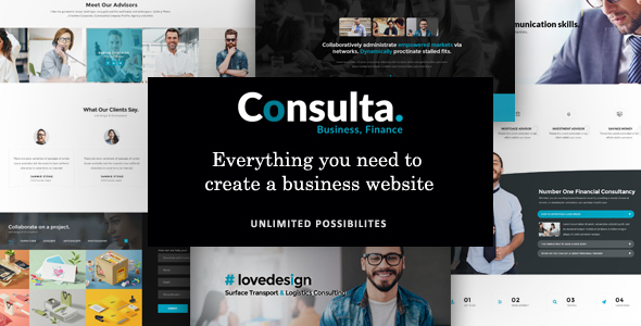 Consulta-专业商务与金融WordPress主题