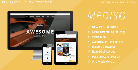 Mediso-企业/单页/博客WordPress